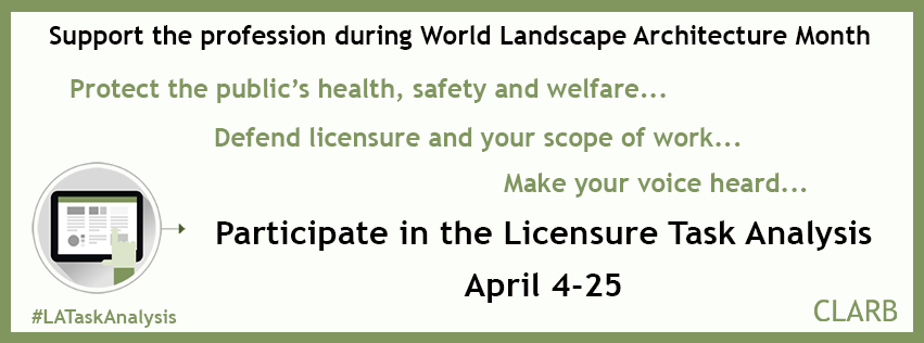 Council Of Landscape Architectural Registration Boards Learn more about the Task Analysis