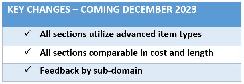 Exam Transition Key Changes 2023---