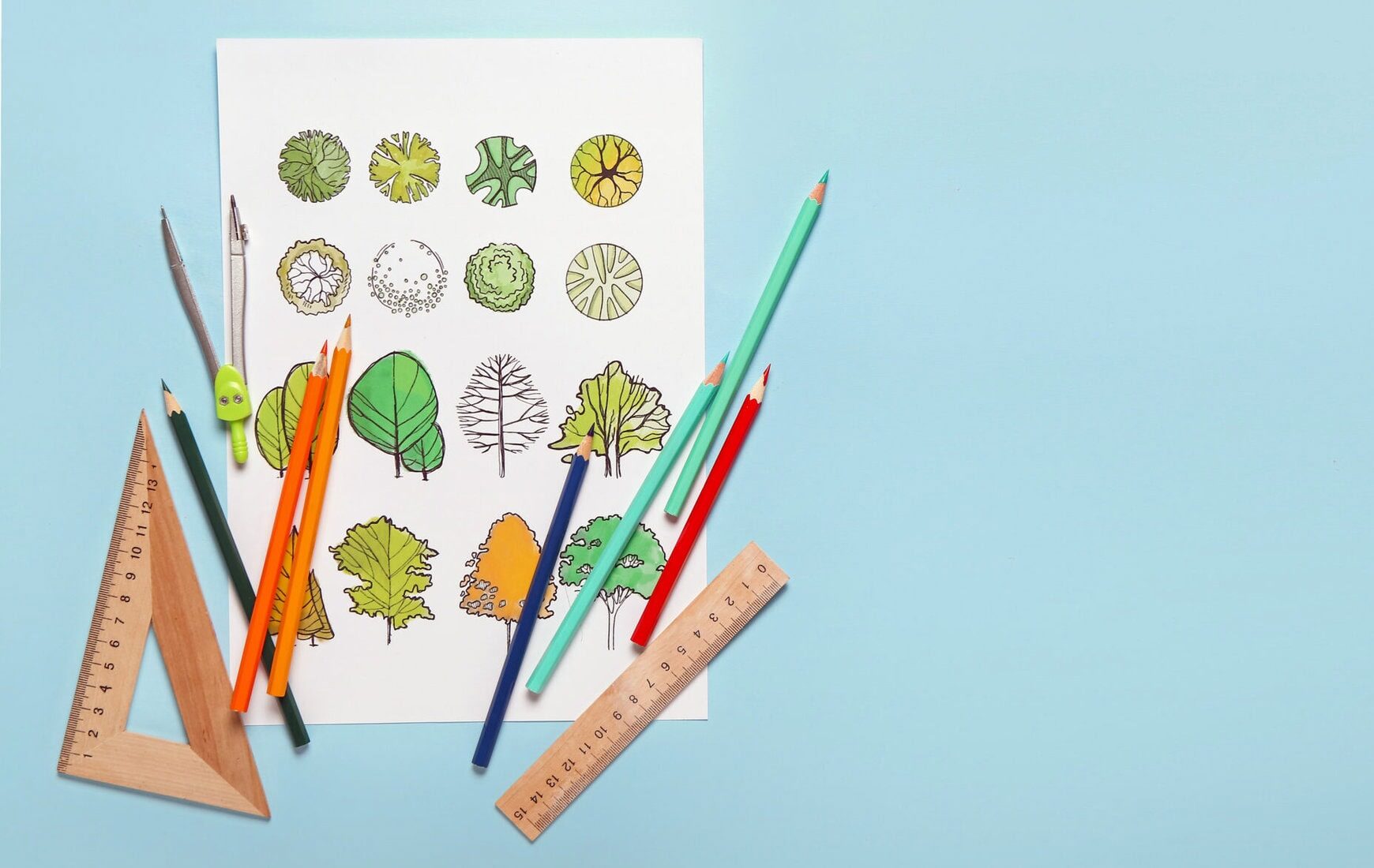 Sketches for landscape design
