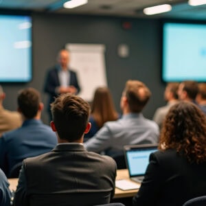 Adult learners at continuing education session